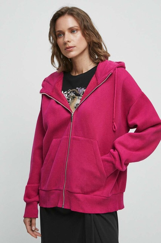 Bluza damska gładka kolor różowy pozostałe różowy RW23.BLD010
