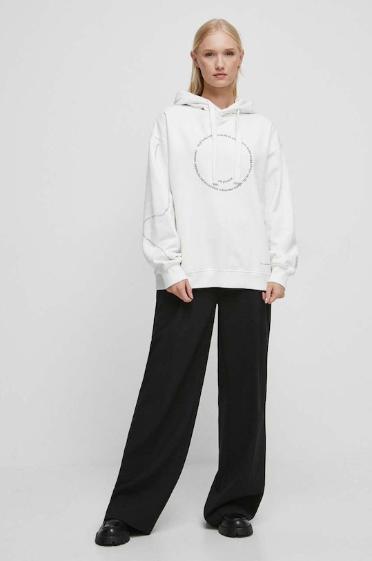 Mikina dámska Jubilejná kolekcia Nadácia W. Szymborskej x Medicine béžová farba RW23.BLD352 béžová RW23