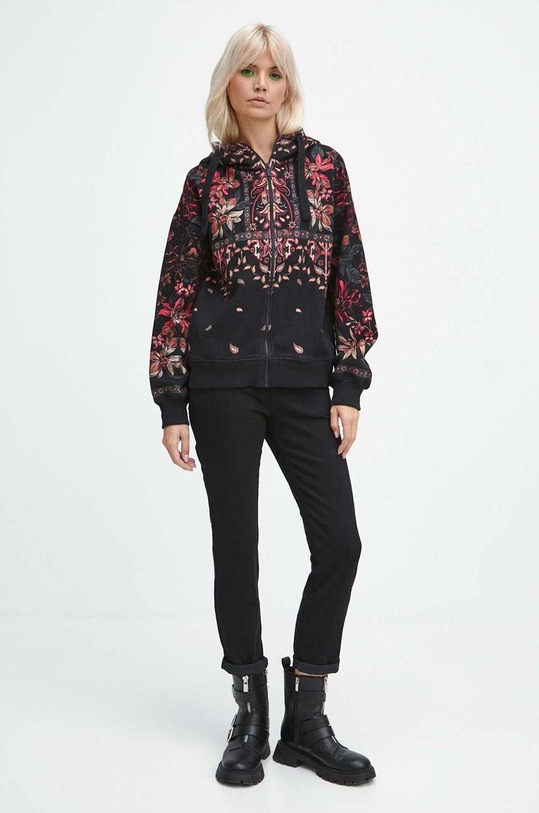 Bluza damska wzorzysta kolor czarny RW23.BLD700 czarny RW23