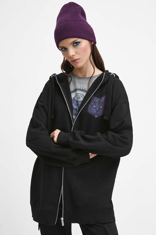Bluza damska z kolekcji Bestiariusz kolor czarny RW23.BLD850 czarny RW23