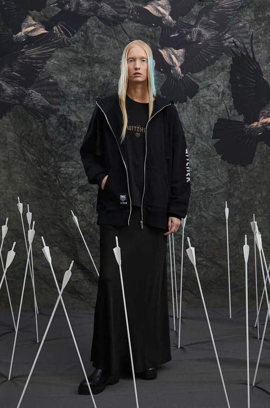 Odzież Bluza damska z kolekcji The Witcher x Medicine kolor czarny RW23.BLD950 czarny
