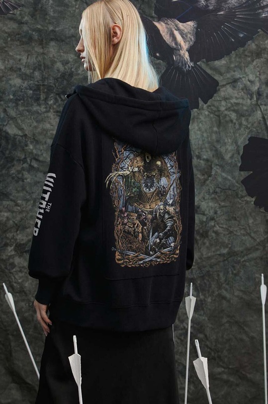 Bluza damska z kolekcji The Witcher x Medicine kolor czarny czarny RW23.BLD950