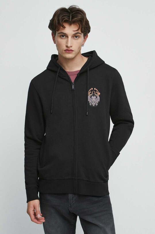 Oblečenie Mikina pánska čierna farba RW23.BLM402 čierna