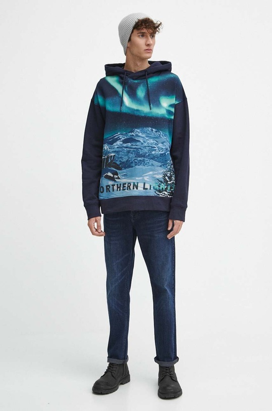 Mikina pánska tmavomodrá farba RW23.BLM903 tmavomodrá RW23