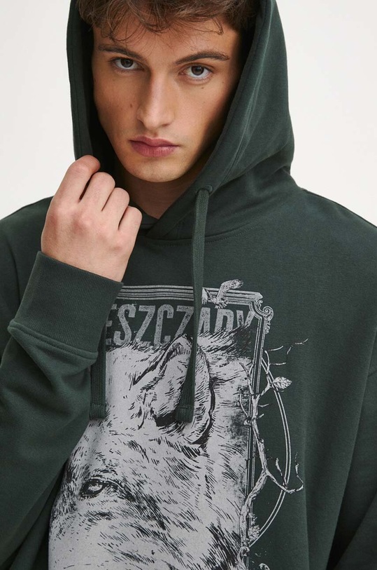 Bluza męska z kapturem kolor zielony RW23.BLM905 zielony