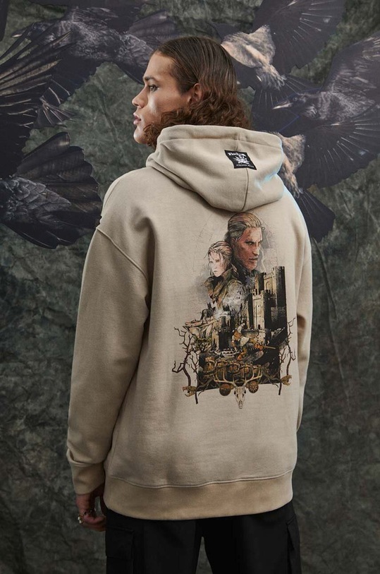 Mikina pánská z kolekce The Witcher x Medicine béžová barva RW23.BLM951 béžová RW23