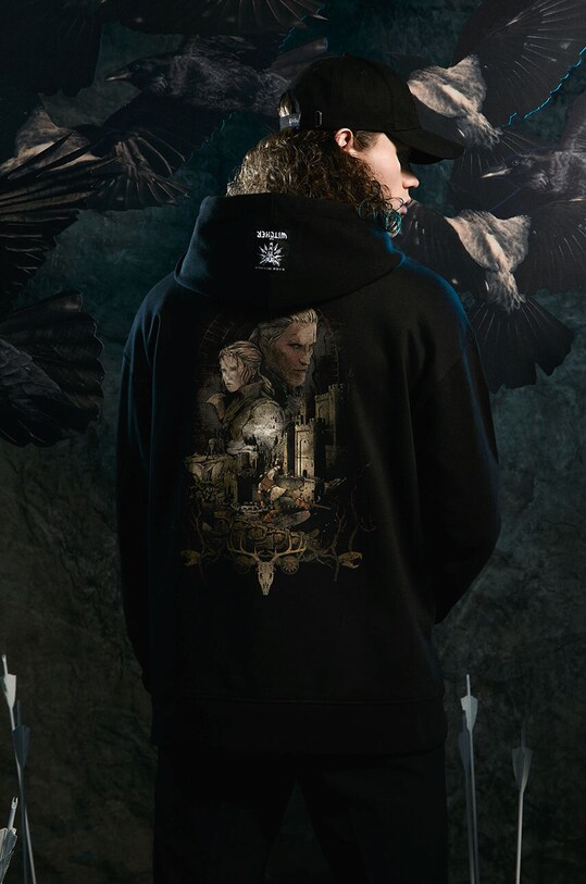 Bluza męska z kolekcji The Witcher x Medicine kolor czarny pozostałe czarny RW23.BLM951