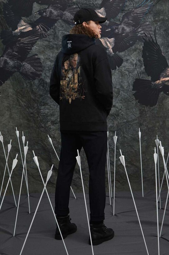 Odzież Bluza męska z kolekcji The Witcher x Medicine kolor czarny RW23.BLM951 czarny