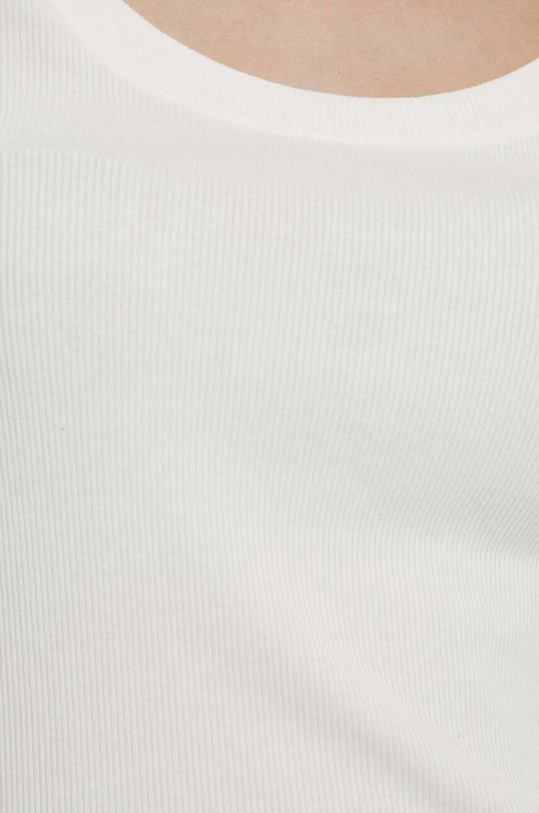 Longsleeve damski prążkowany kolor beżowy RW23.BUD051 beżowy