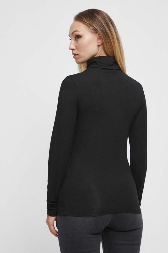Oblečenie Tričko s dlhým rukávom dámske čierna farba RW23.BUD062 čierna