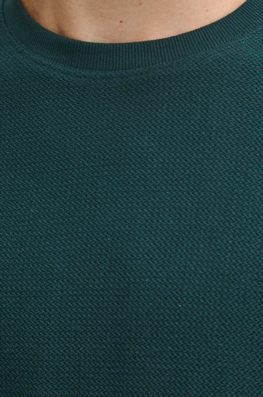 Longsleeve bawełniany męski z fakturą kolor zielony RW23.BUM900 zielony