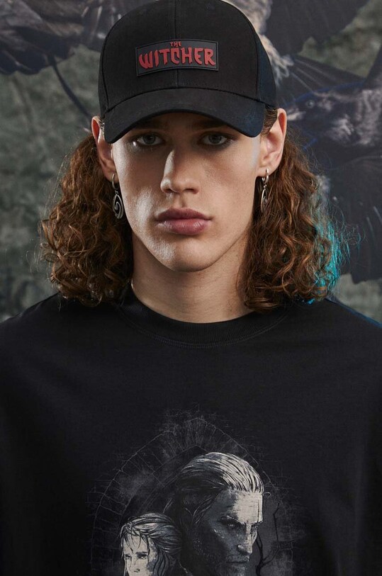 Longsleeve męski z kolekcji The Witcher x Medicine kolor czarny RW23.BUM950 czarny