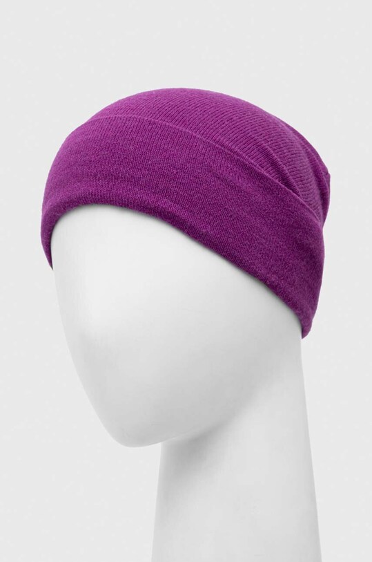 Czapka damska beanie gładka kolor fioletowy RW23.CAD040 fioletowy RW23