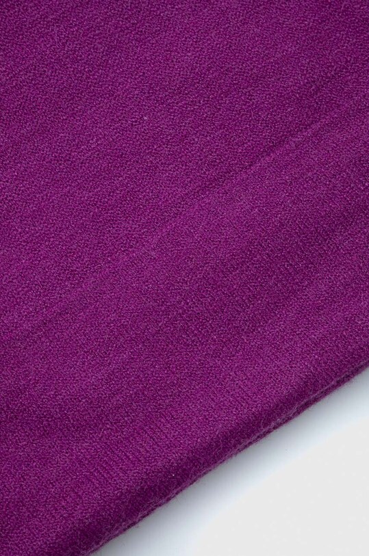 Akcesoria Czapka damska beanie gładka kolor fioletowy RW23.CAD040 fioletowy