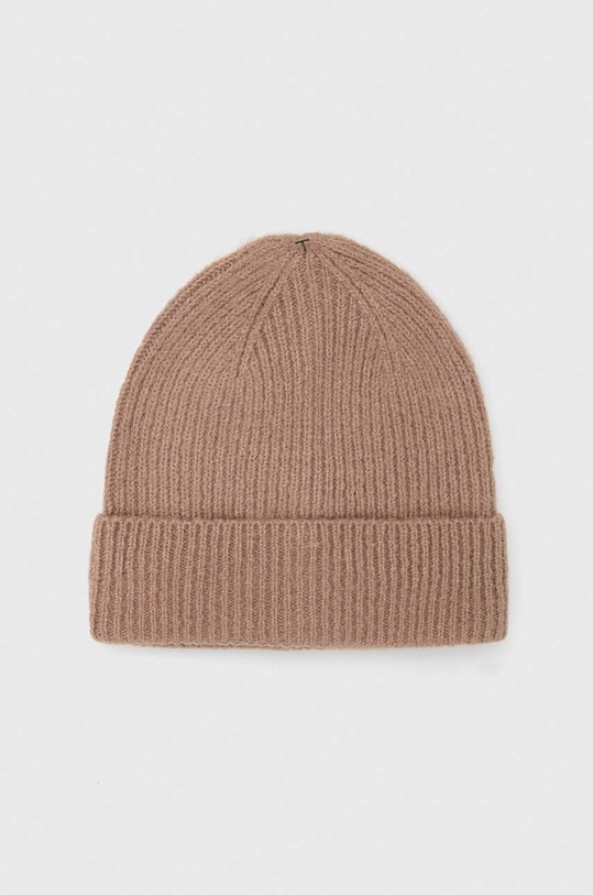 Czapka damska beanie prążkowana kolor beżowy RW23.CAD051 beżowy RW23