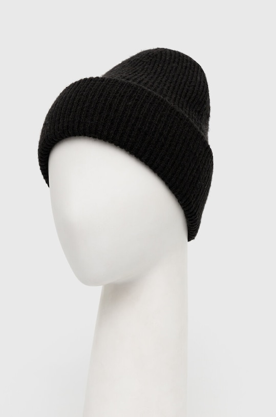 Čiapka s prímesou vlny dámska čierna farba RW23.CAD072 čierna RW23