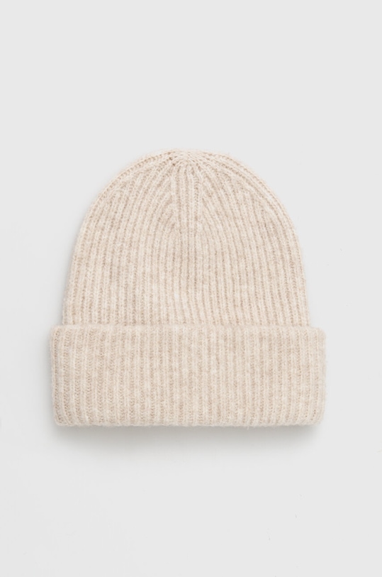 Čiapka dámska beanie z rebrovaného úpletu béžová farba RW23.CAD081 béžová RW23