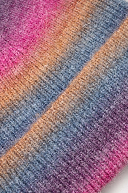 Akcesoria Czapka beanie z domieszką wełny prążkowana kolor multicolor RW23.CAD506 multicolor