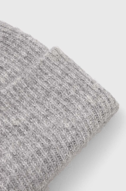 Akcesoria Czapka z domieszką wełny damska beanie kolor szary RW23.CAD701 szary