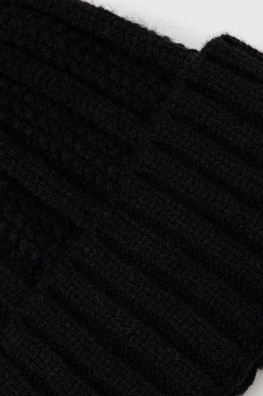 Akcesoria Czapka damska beanie z domieszką wełny kolor czarny RW23.CAD802 czarny