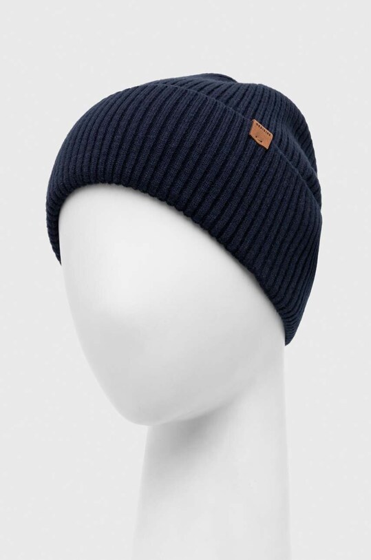 Czapka męska beanie prążkowana z wiskozą kolor granatowy RW23.CAM051 granatowy RW23