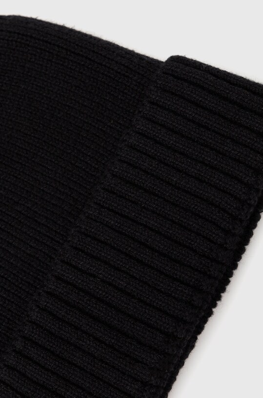 Doplňky Čepice se směsí kašmíru pánská černá barva RW23.CAM701 černá