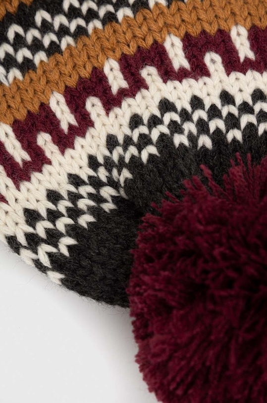 Akcesoria Czapka męska beanie z pomponem kolor multicolor RW23.CAM808 multicolor
