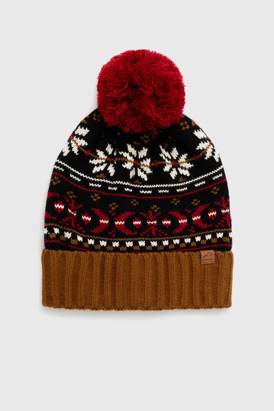 Czapka męska beanie z pomponem kolor multicolor pozostałe multicolor RW23.CAM814