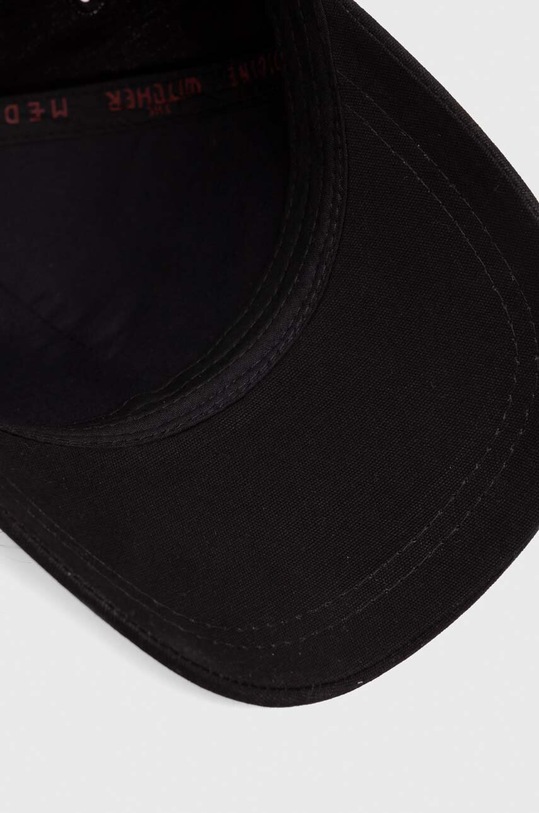 Czapka z daszkiem męska z kolekcji The Witcher x Medicine kolor czarny RW23.CAM950 czarny