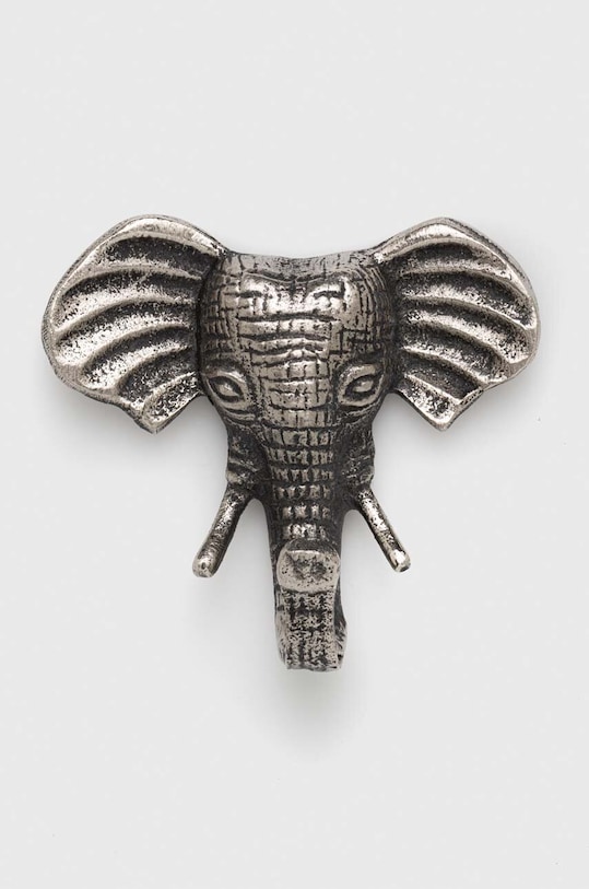 Wieszak ścienny - słoń kolor srebrny srebrny RW23.DEU912