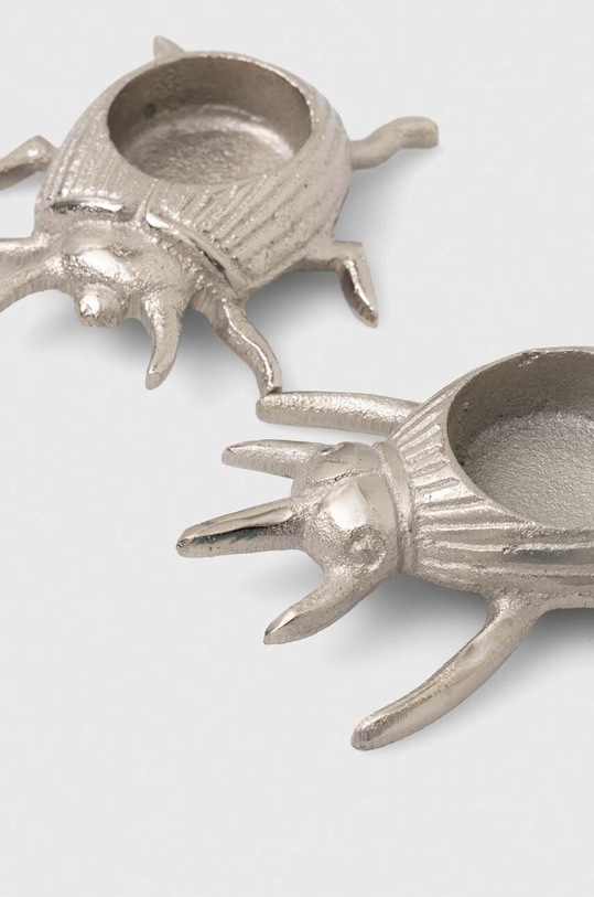 Świecznik dekoracyjny - biedronka (2-pack) kolor srebrny srebrny RW23.DEU915