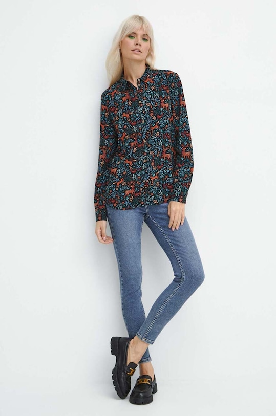 Koszula damska z motywem zwierzęcym kolor multicolor RW23.KDD090 multicolor RW23