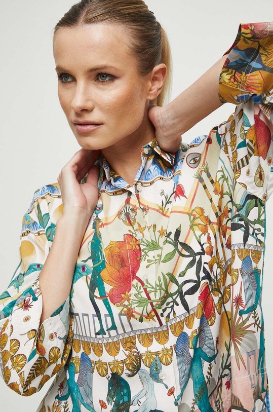 Koszula damska wzorzysta kolor multicolor RW23.KDD101 multicolor