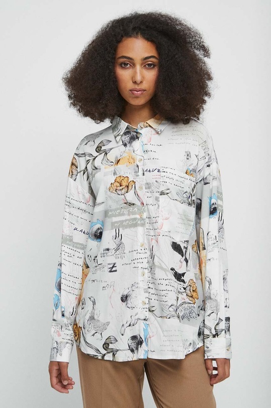 Koszula damska - Kolekcja jubileuszowa. 2023 Rok Wisławy Szymborskiej x Medicine, kolor beżowy RW23.KDD350 beżowy RW23
