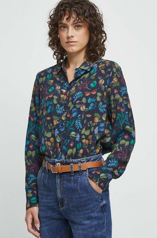 Koszula damska wzorzysta kolor multicolor multicolor RW23.KDD507