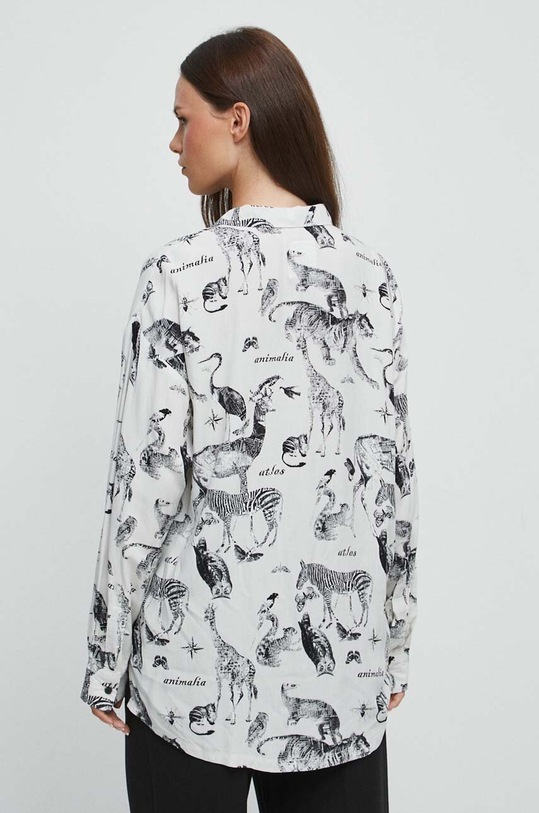 Koszula damska z kolekcji Graficzny Atlas Zwierząt kolor biały RW23.KDD550 biały