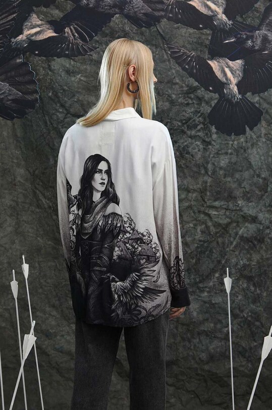 Koszula damska z kolekcji The Witcher x Medicine kolor biały biały RW23.KDD950