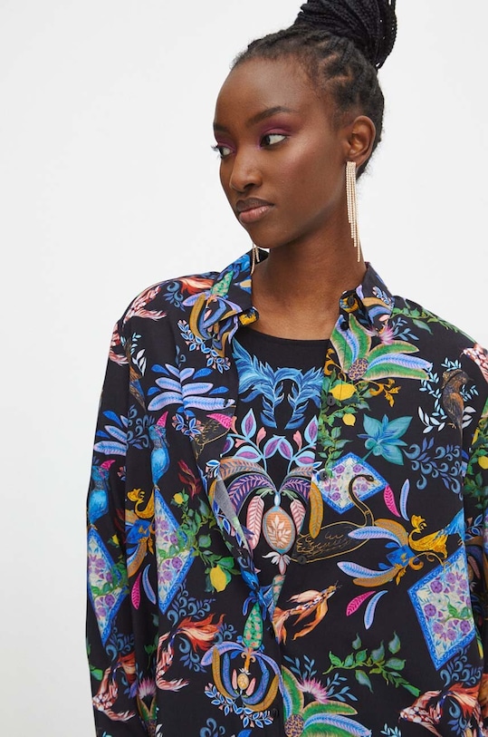 Koszula damska z kolekcji Medicine x Veronika Blyzniuchenko kolor czarny RW23.KDDB51 czarny