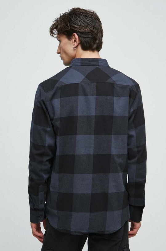 Odzież Koszula męska z kołnierzykiem klasycznym kolor szary RW23.KDM401 szary