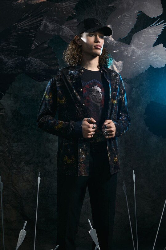 Koszula męska z kolekcji The Witcher x Medicine kolor multicolor casual multicolor RW23.KDM915