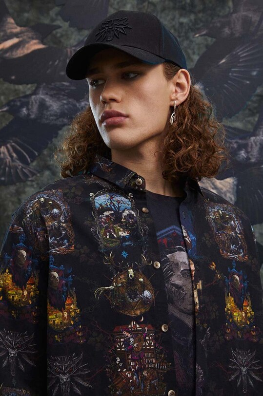 Koszula męska z kolekcji The Witcher x Medicine kolor multicolor RW23.KDM915