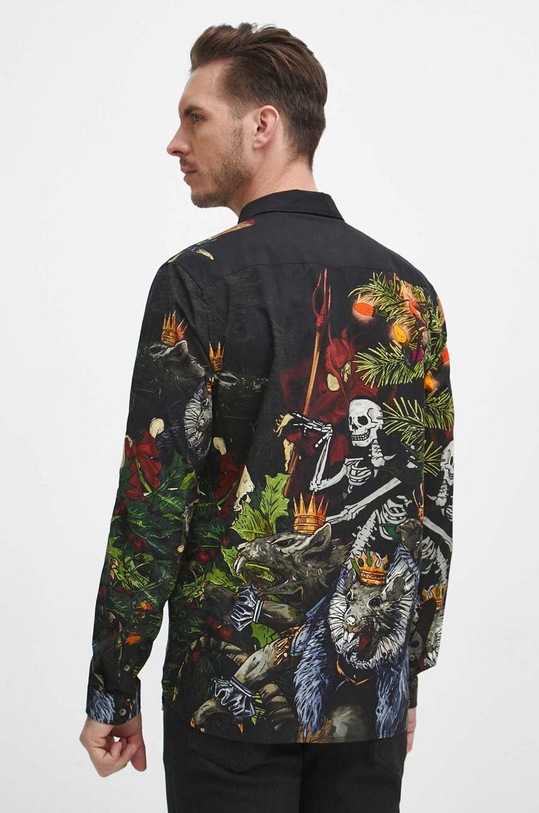 Odzież Koszula męska z kołnierzykiem klasycznym kolor multicolor RW23.KDMA53 multicolor