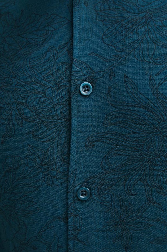 Koszula męska z kołnierzykiem klasycznym kolor zielony RW23.KDMB10 turkusowy