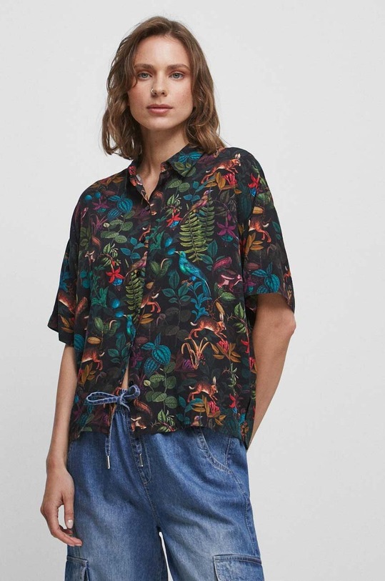 Odzież Koszula damska wzorzysta kolor multicolor RW23.KKD010 multicolor