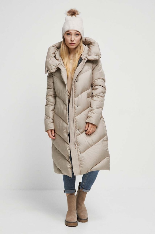 Medicine płaszcz puchowy RW23.KPD701 beżowy RW23