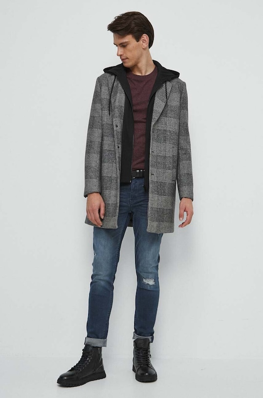 Kabát s prímesou vlny pánsky RW23.KPM502 viacfarebná RW23
