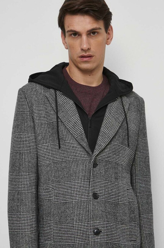 Kabát s prímesou vlny pánsky viacfarebná RW23.KPM502
