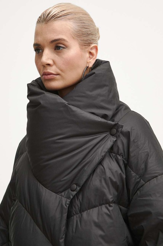 Kurtka puchowa damska pikowana kolor czarny czarny RW23.KUD901