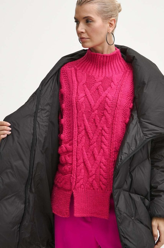 Kurtka puchowa damska pikowana kolor czarny RW23.KUD901