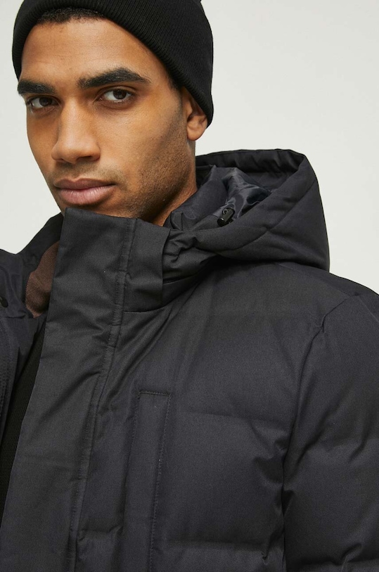 Páperová bunda pánska čierna farba čierna RW23.KUM702